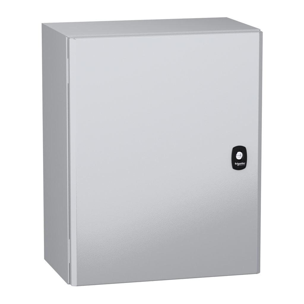 Mayer-DDS-Wall mounted steel enclosure, PanelSeT S3DC, plain door, without plain chasis, 500x400x250mm, IP66, IK10-1