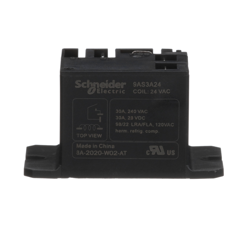 Mayer-DDS-Electromechnical Power Relays, Harmony 9A, 30A, 24 VAC SPST-NO, flanged panel mount, sealed cover-2
