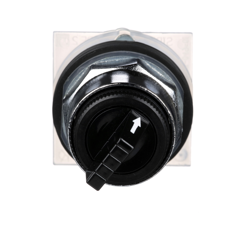Mayer-DDS-30mm Push Button, Type K, selector switch, 2 position, black knob-2