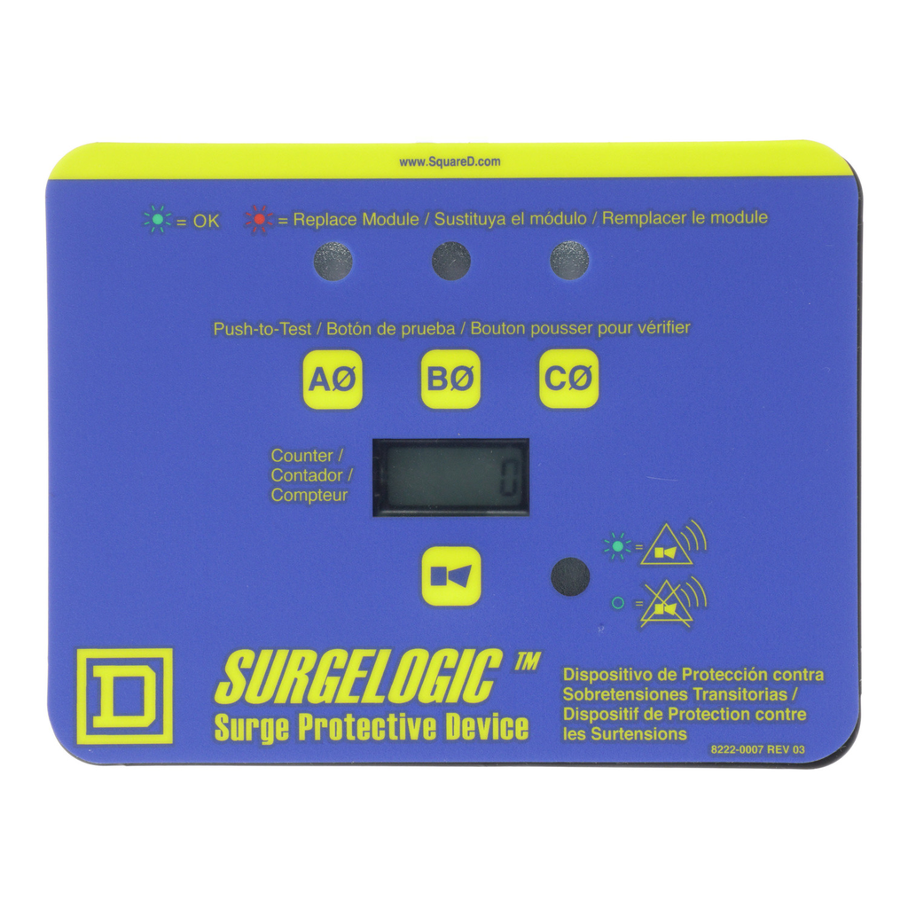 Mayer-DDS-Surge protection accessory, display kit, 3 phase, 6 input, horizontal, diagnostic-2
