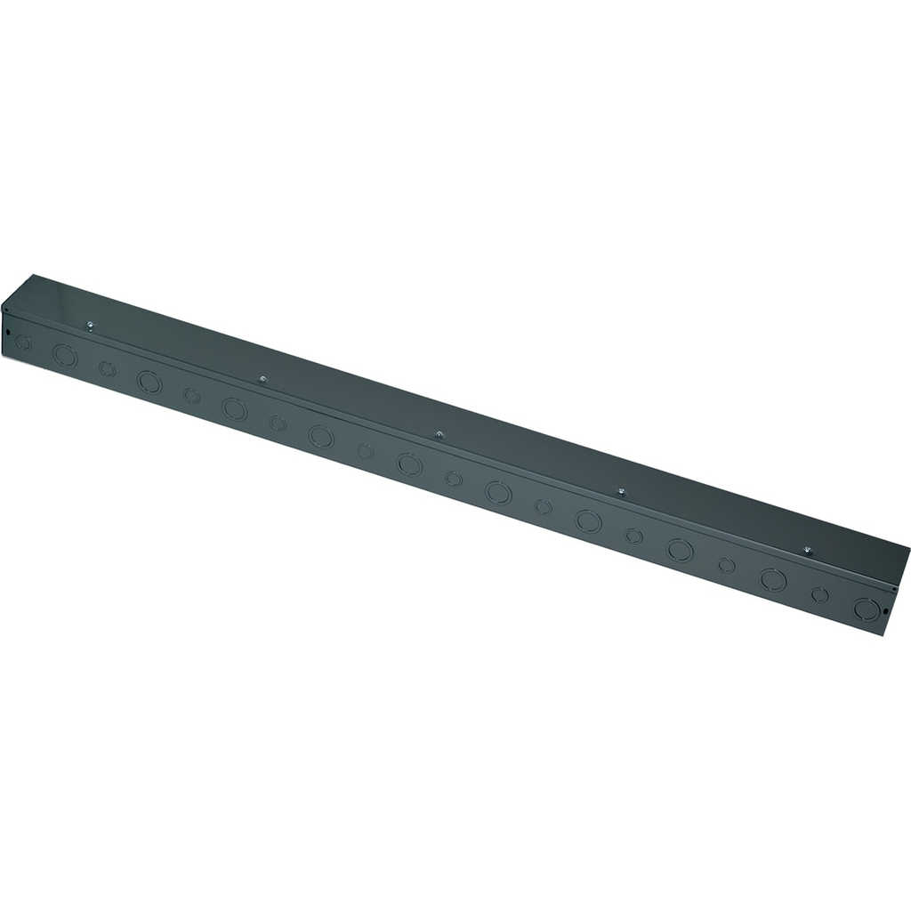 Mayer-DDS-Wireway, Square-Duct, 4 inch by 4 inch, 5 feet long, with knock outs, hinged cover, N1 paint, NEMA 1-1