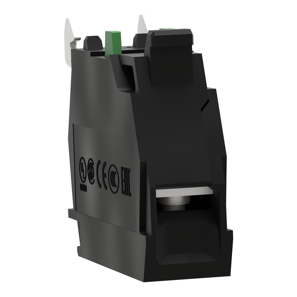 Mayer-DDS-Contact block, Harmony XB4, Harmony XB5, single contact, for head 22mm, standard contacts, screw terminals for lug, 1NO-2