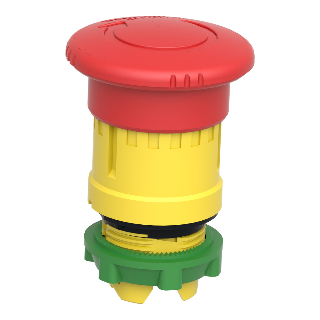 Mayer-DDS-Harmony, 22mm Push Button, emergency stop head, trigger and latching turn release, red, 40 mm mushroom, unmarked-2