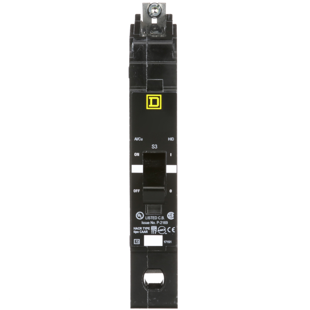 Mayer-DDS-Mini circuit breaker, E-Frame, 60A, 1 pole, 277VAC, 25kA max, bolt on [TAA]-2