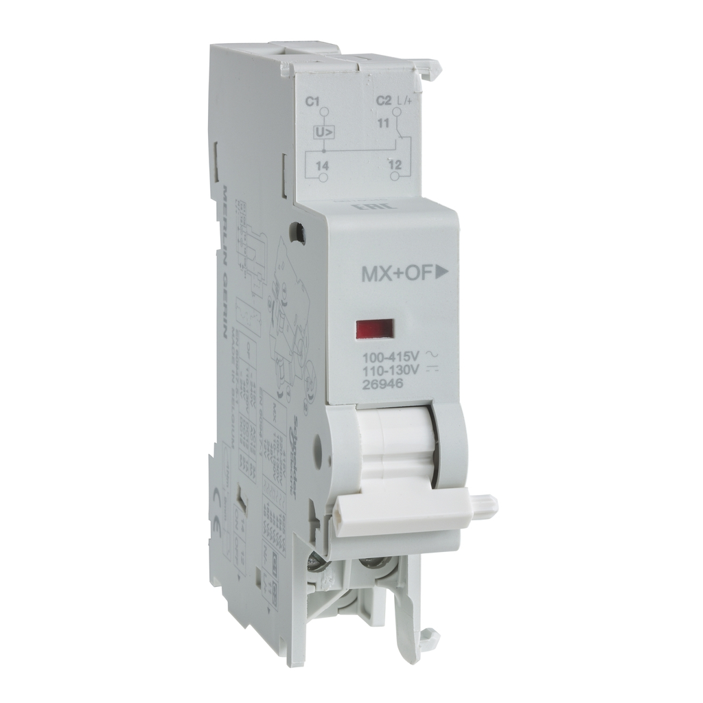 Mayer-DDS-Multi9 - shunt trip release with OC contact - MX + OF - 12/24 V AC - 12/24 V DC-1