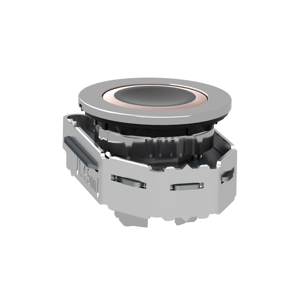 Mayer-DDS-Head for illuminated push button, Harmony XB4, plastic, orange flush, 30mm, universal LED, illuminated ring-2