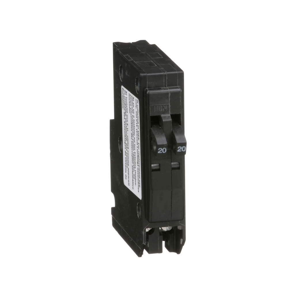 Mayer-DDS-Tandem mini circuit breaker, QO, 2 x 1 pole at 20A, 120/240VAC, 10kA, plug in-2
