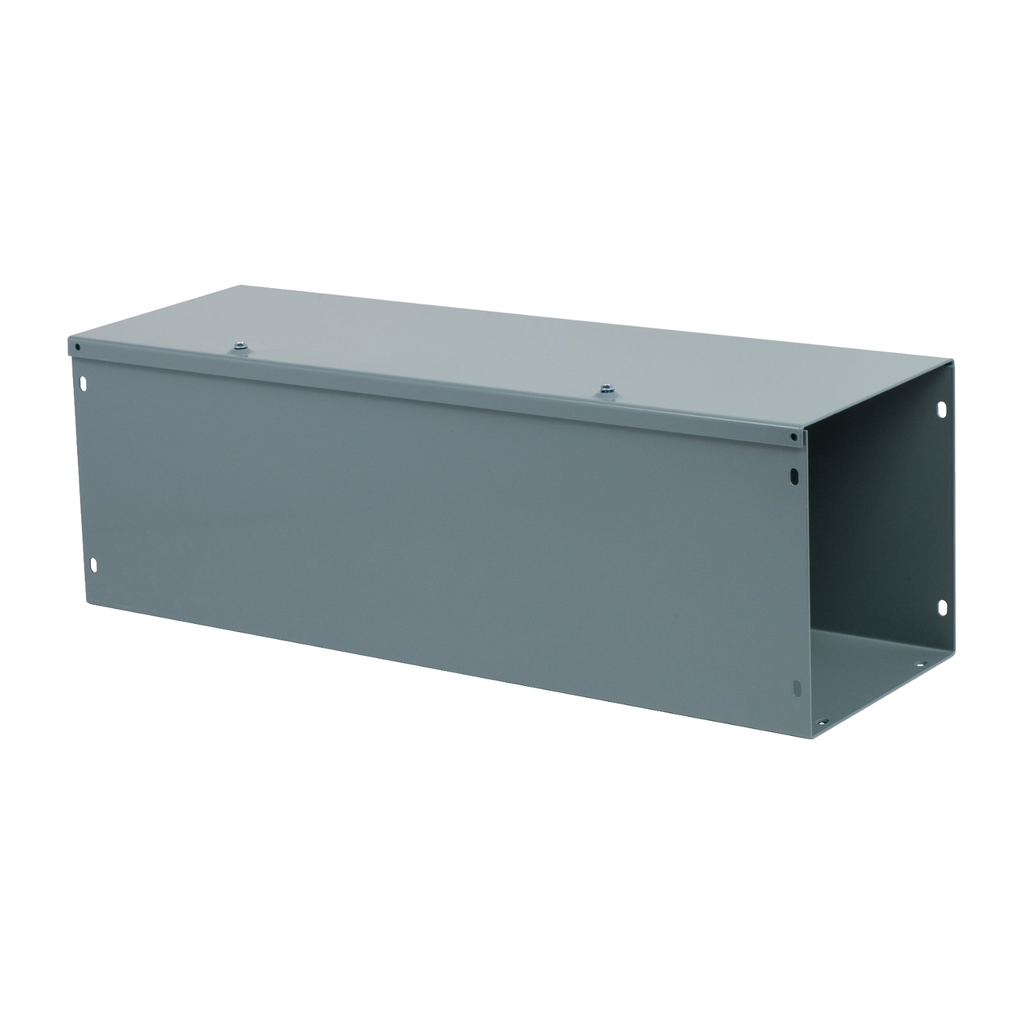 Mayer-DDS-Wireway, Square-Duct, 8 inch by 8 inch, 2 feet long, hinged cover, N1 paint, NEMA 1-1