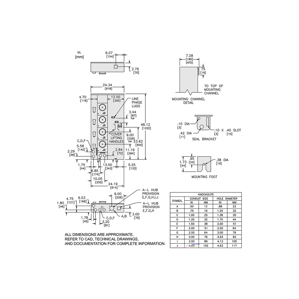 Mayer-DDS-Meter center, MP Meter-Pak, 3 sockets, no bypass, 4 jaws, 300A bus, 125A max breaker rating, ringed-2
