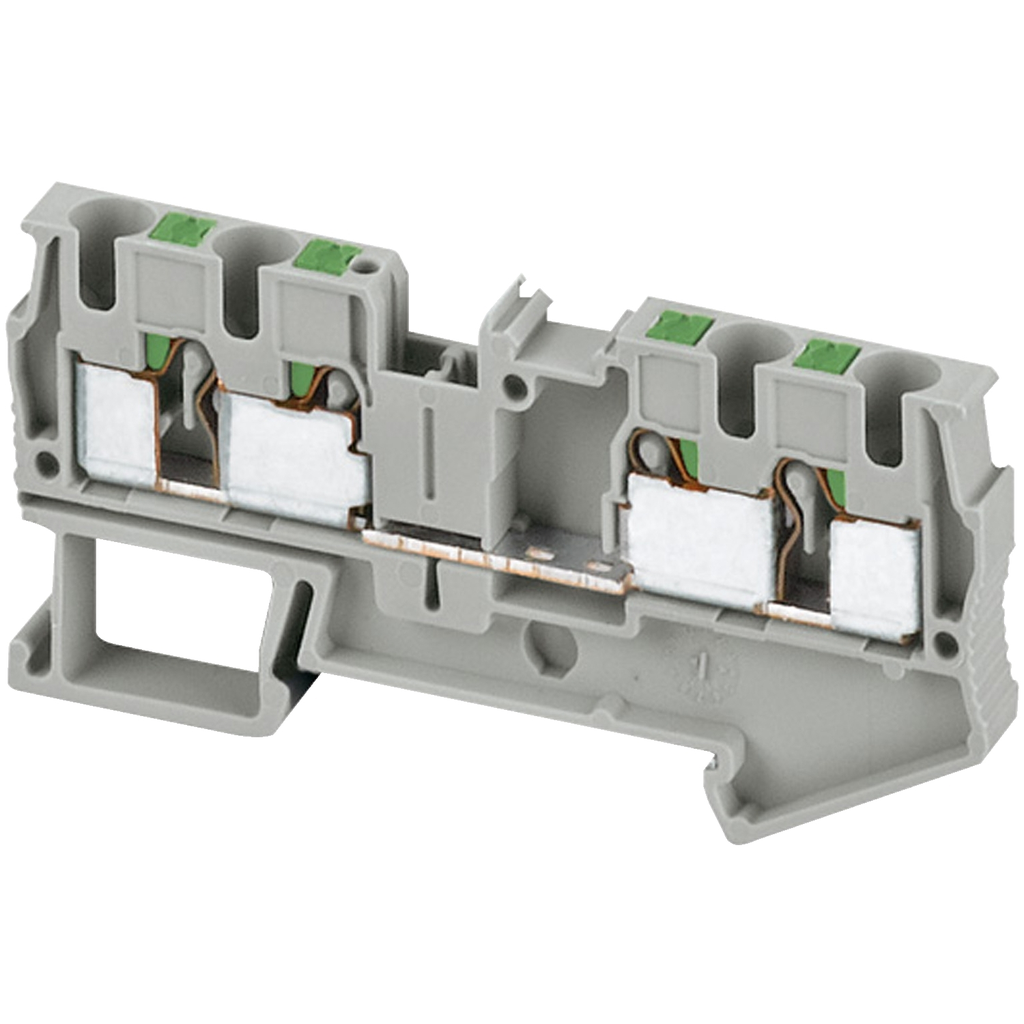 Mayer-DDS-Terminal block, Linergy TR, push-in type, feed through, 4 points, 4mm², grey, set of 50-1