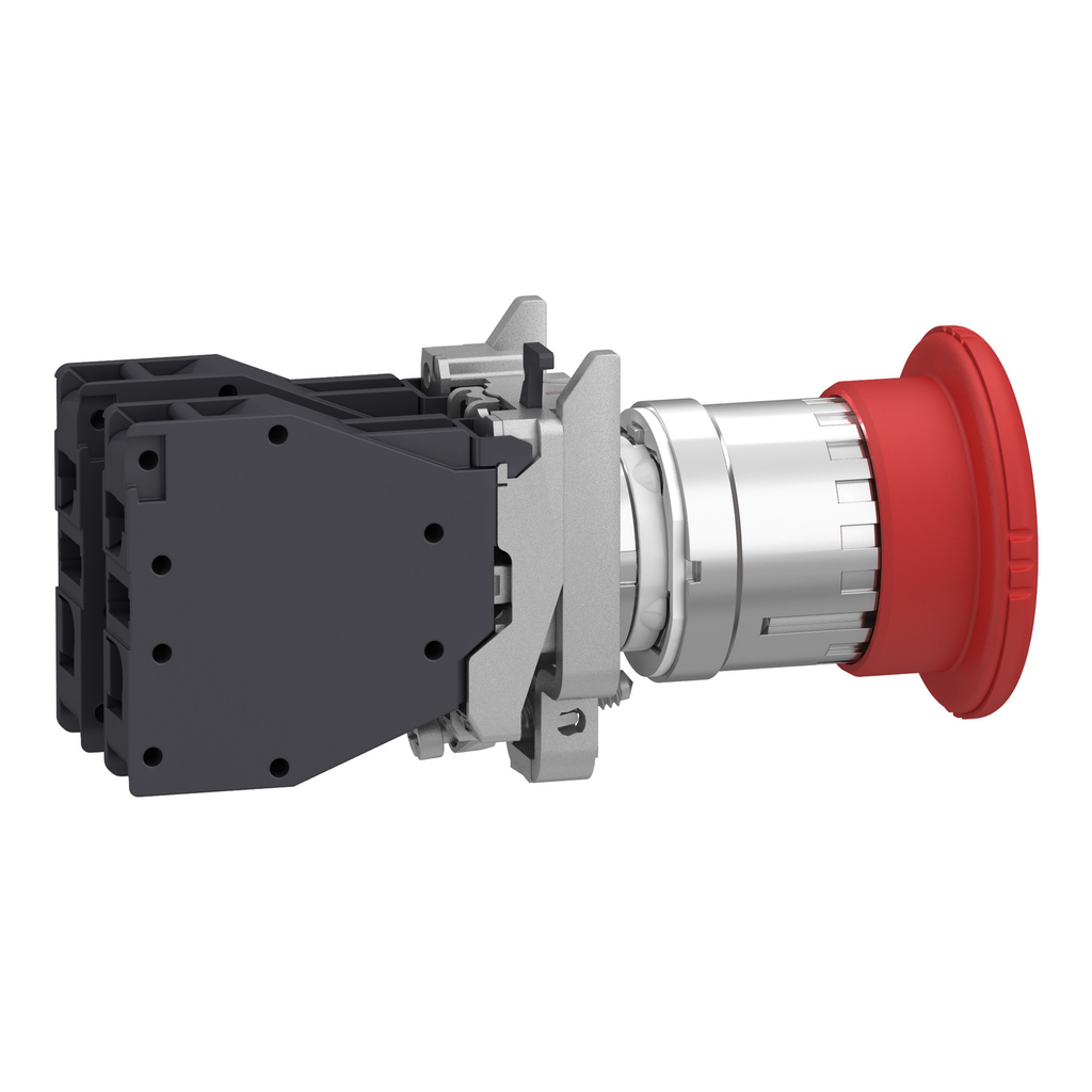 Mayer-DDS-22mm push button, Harmony XB4, metal base, red turn to release emergency stop push button, 1NO/1NC, explosive atmosphere-2