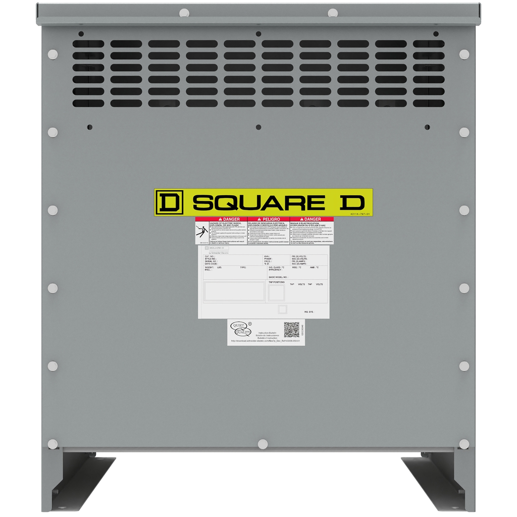 Mayer-DDS-Transformer, dry type, DOE 2016, 45kVA, 3 phase, 480V delta primary, 208Y/120V secondary, 19M, 150C rise-3