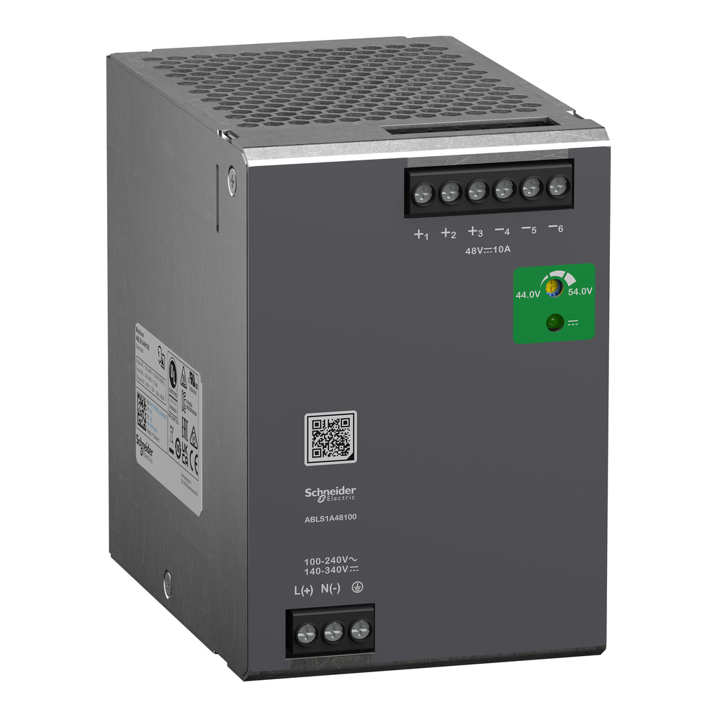 Mayer-DDS-Regulated Power Supply, 100...240V AC, 48V, 10A, single phase, Optimized-1