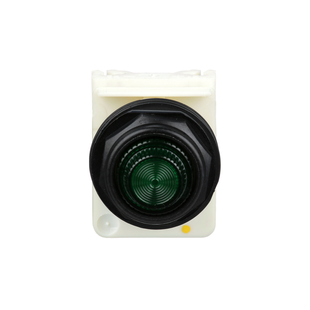 Mayer-DDS-30mm Push Button, Type SK, pilot light, transformer, 120 VAC, green fresnel cap-2