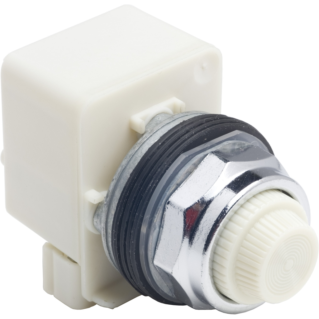 Mayer-DDS-Pilot light, Harmony 9001K, metal, polycarbonate, fresnel, white, 30mm, LED white, 120V-1