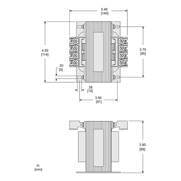 Mayer-DDS-Transformer, Type T, industrial control, 500VA, 1 phase, 120x240V primary, 24V secondary, 115C rise-2