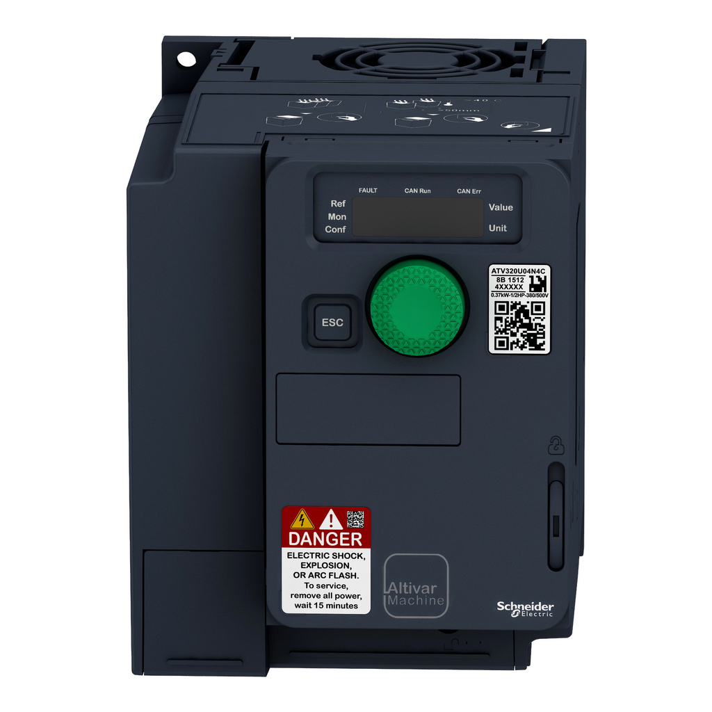 Mayer-DDS-variable speed drive, Altivar Machine ATV320, 0.75kW, 380 to 500V, 3 phases, compact-3