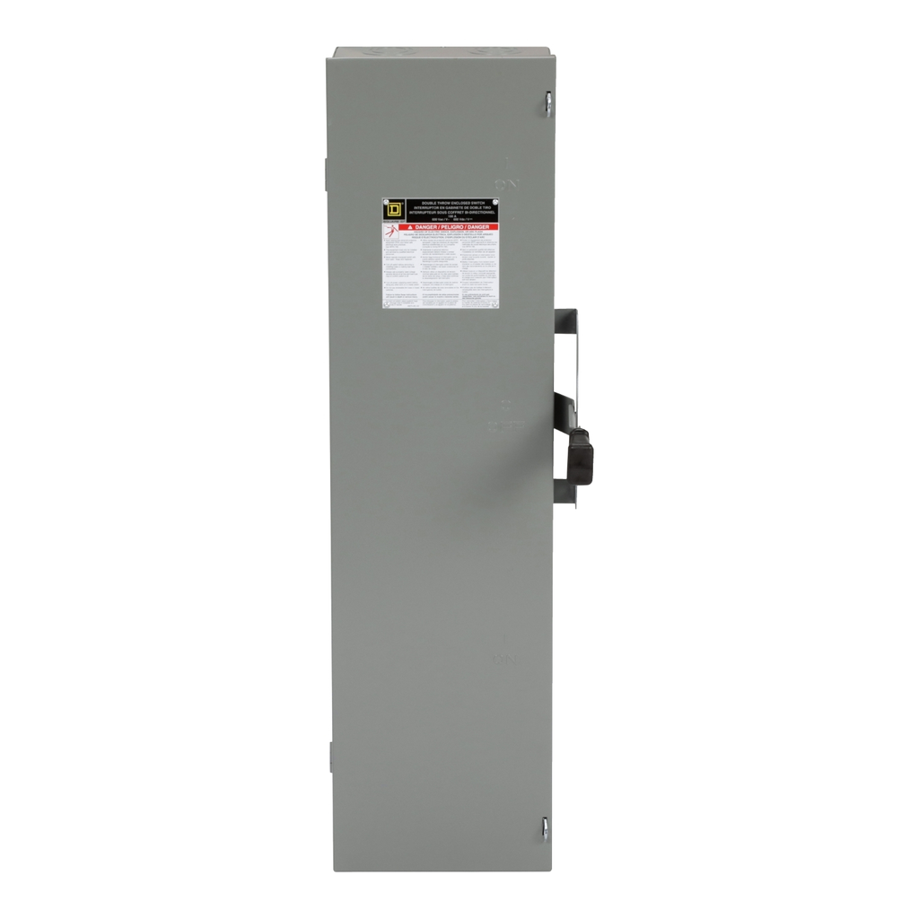 Mayer-DDS-Safety switch, double throw, fusible, 3 pole, 3 wire, 240VAC, 250VDC, 100A, Type 1-2
