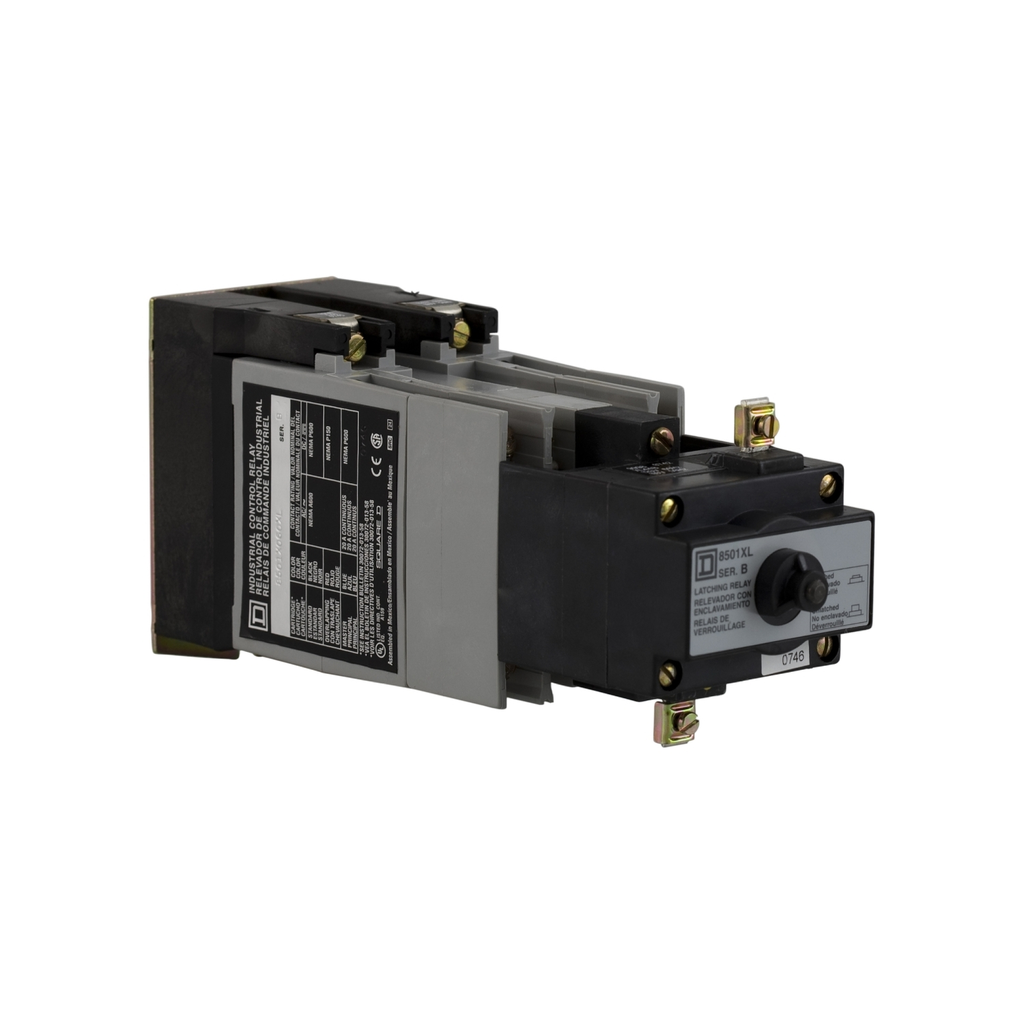 Mayer-DDS-NEMA Control Relay, Type X, latching, 10A resistive at 600 VAC, 6 normally open contacts, 110/120 VAC 50/60 Hz coil-1