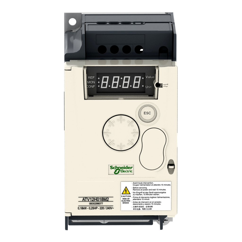 Mayer-DDS-variable speed drive, Altivar 12, 0.37kW, 0.55hp, 100 to 120V, 1 phase, with heat sink-2