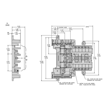 Mayer-DDS-Load center interior, QO, mounting base, 3 phase, 12 spaces, 125A main lugs, OEM, neutral busbar-2