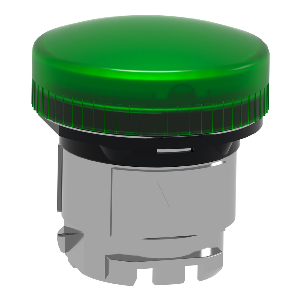 Mayer-DDS-Harmony, 22mm Push Button, pilot light head, green, with plain lens, for BA9s bulb-2