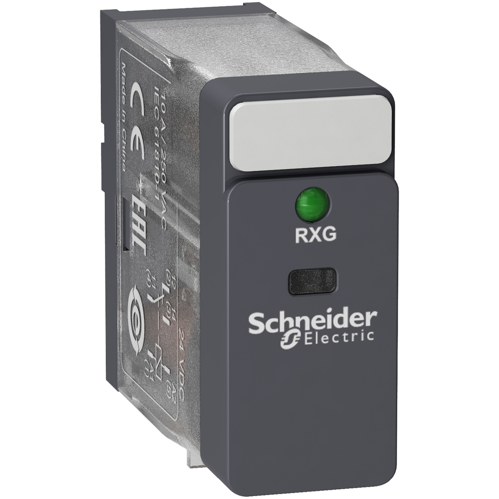 Mayer-DDS-interface plug in relay, Harmony Electromechanical Relays, 10A, 1CO, with LED, 24V DC-1