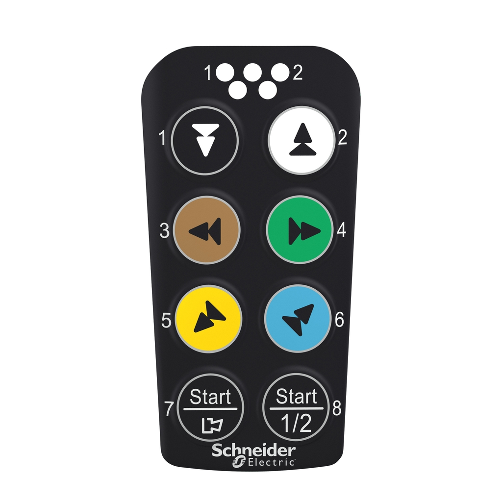 Mayer-DDS-Harmony eXLhoist, compact, Front label cover for remote control ZART8LS-1