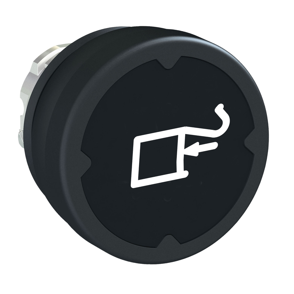 Mayer-DDS-Head for push button, Harmony XB4, push button harsh environment, black, with marking type H040-1