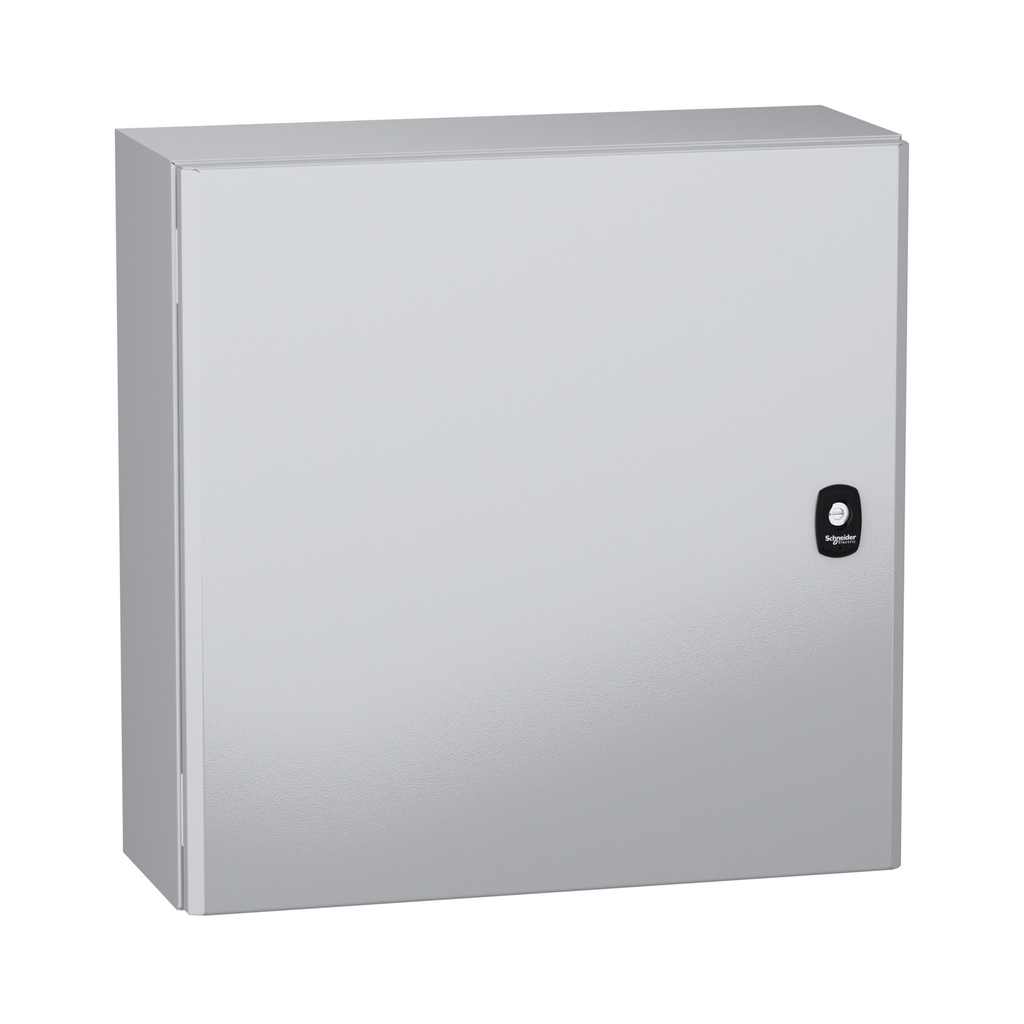 Mayer-DDS-Wall mounted steel enclosure, PanelSeT S3DC, plain door, without plain chasis, 500x500x200mm, IP66, IK10-1