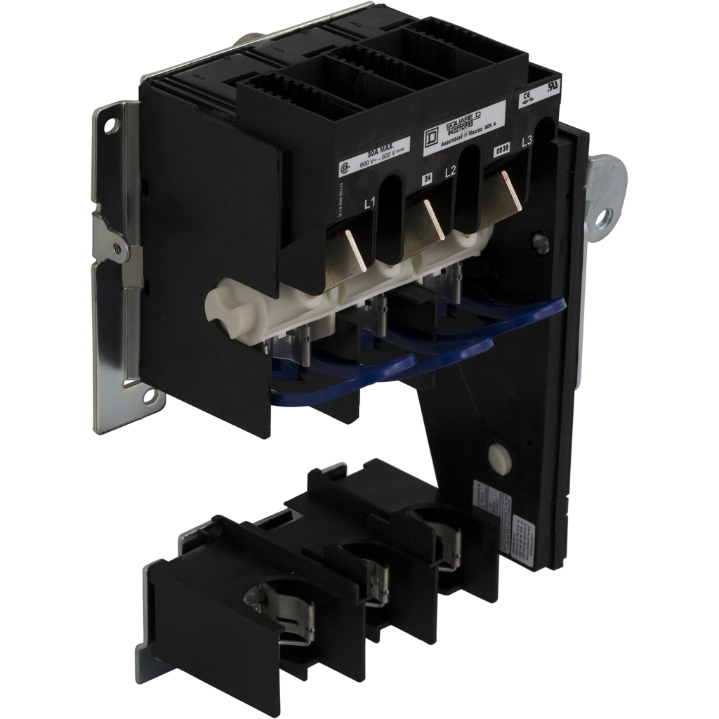 Mayer-DDS-Disconnect switch, 9422T, fixed flange rod depth, max 30A rated, 20hp at 575VAC, fuse type J/K/H/R-1