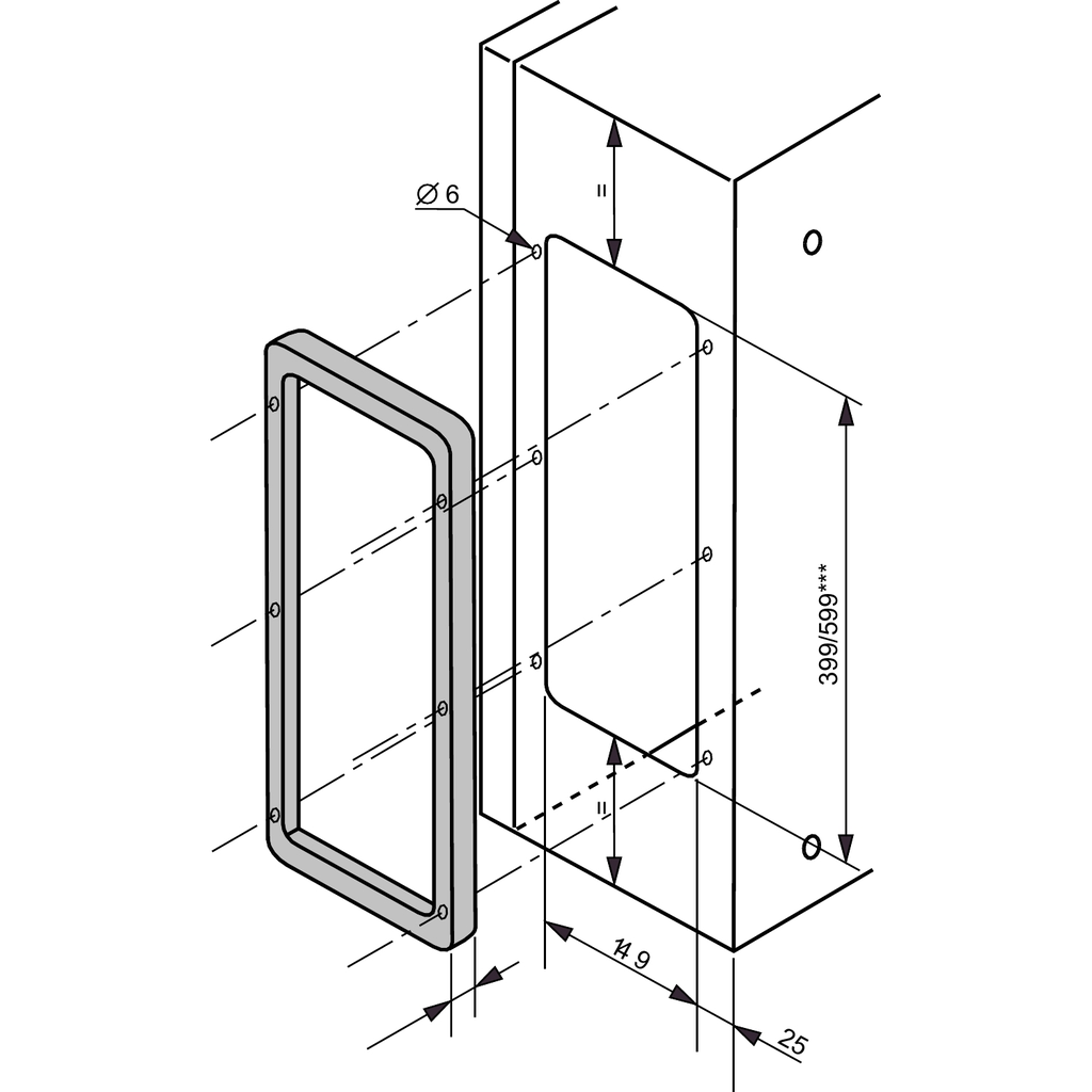 Mayer-DDS-Association kit, enables sidebyside mounting of enclosures.-1