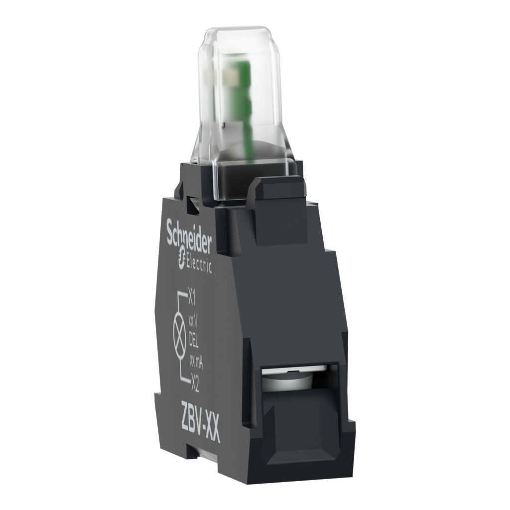 Mayer-DDS-Light block, Harmony XB4 XB5, white, for head 22mm, universal LED, screw clamp terminals, 12V AC DC-2