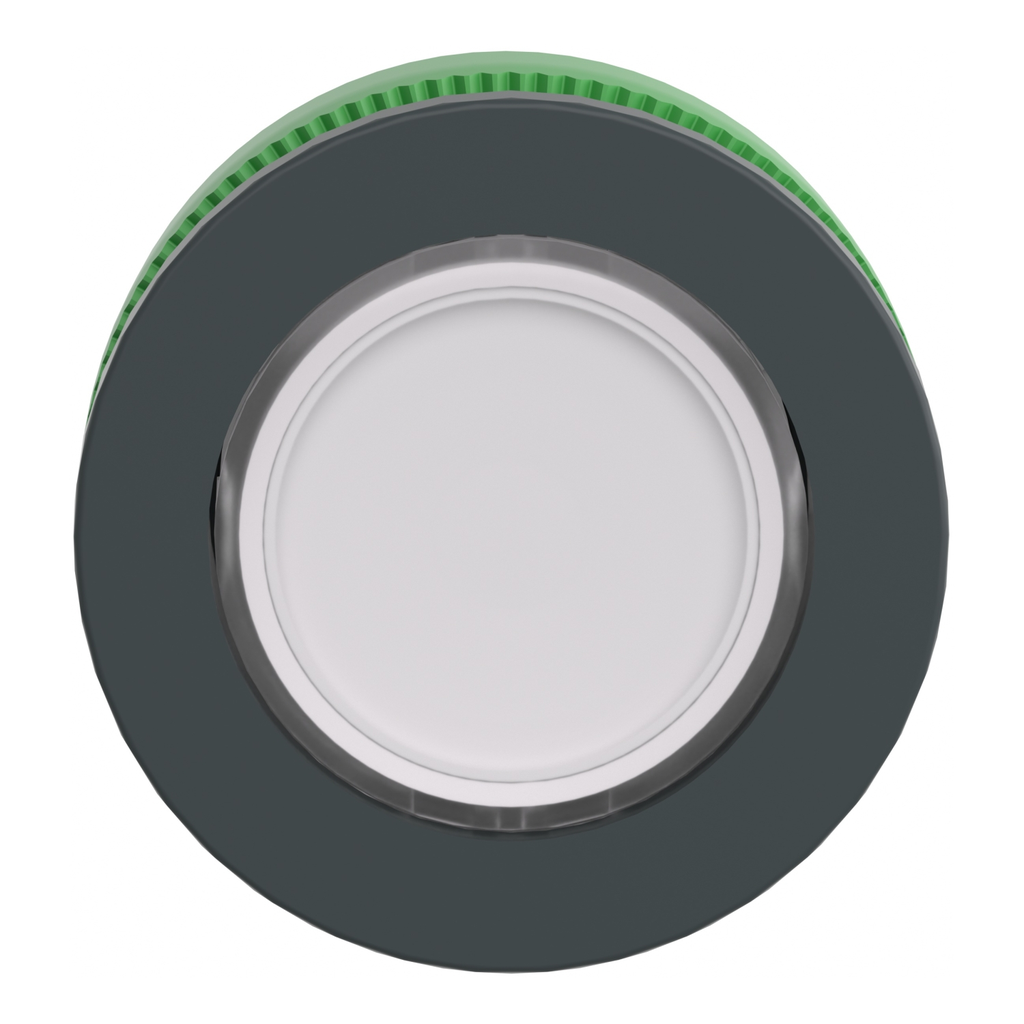 Mayer-DDS-Head for illuminated push button, Harmony XB5, white flush mounted, 30mm, universal LED,-3