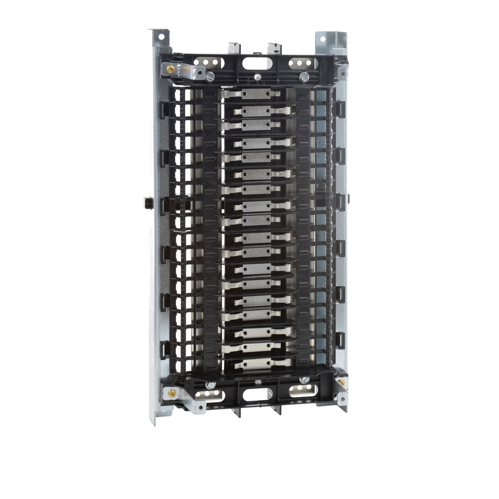 Mayer-DDS-Panelboard interior, NQ, main lugs, 600A, Cu bus, 72 pole spaces, 3 phase, 3 wire, 240VAC, 48VDC-1