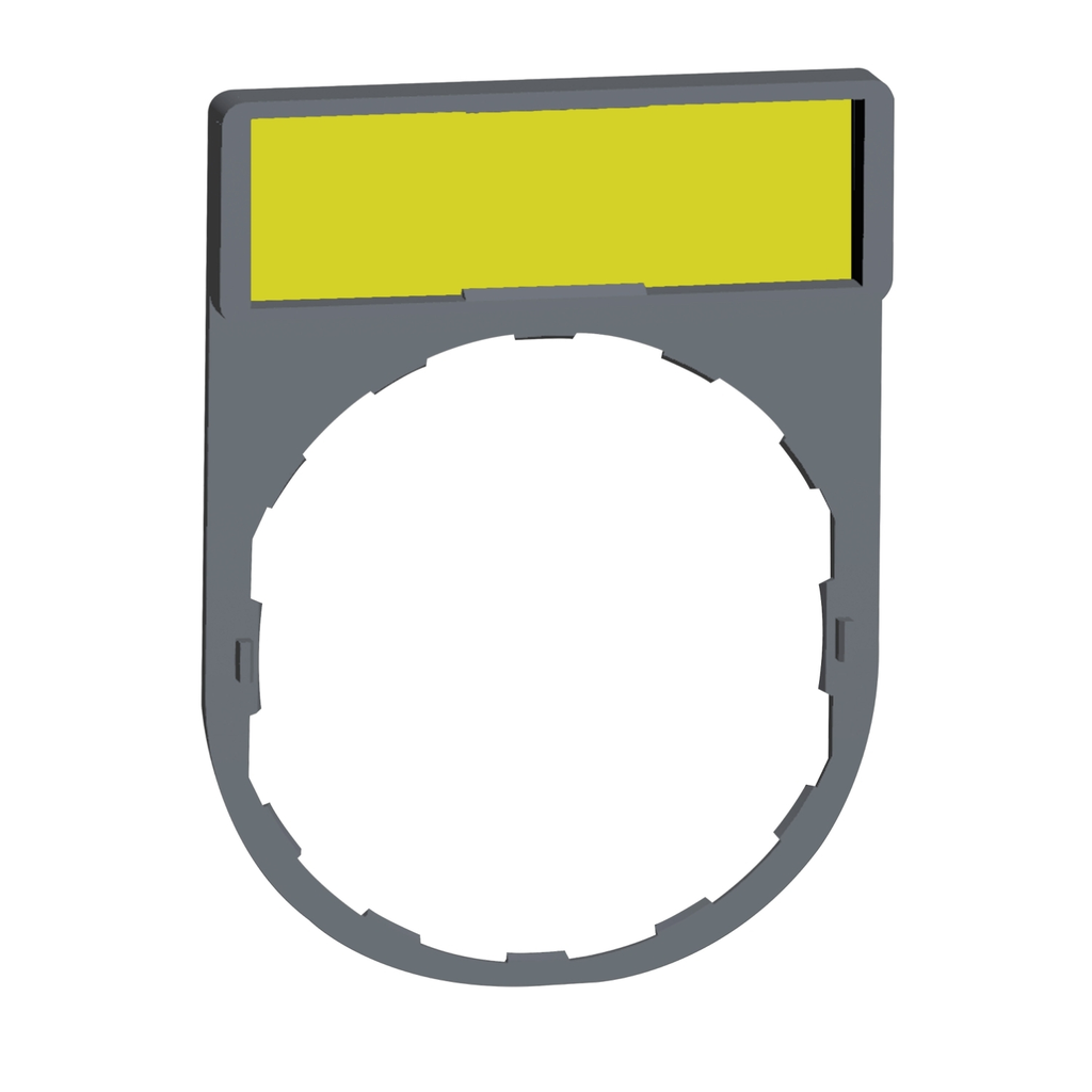 Mayer-DDS-Legend holder, Harmony XB5, 30 x 40mm, grey bezel, 8 x 27mm white blank legend, unmarked-1