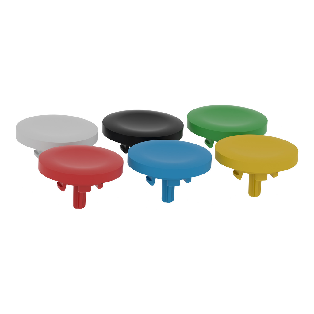 Mayer-DDS-Push button cap, Harmony XB5, Harmony XB4, set of 6 colors plain cap for flush mounted push button-2