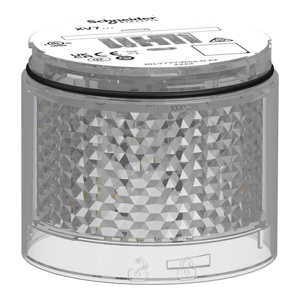 Mayer-DDS-Light Module, Harmony XVB7 Modular Tower Light, White, Ø70mm, Blinking, Colored Lens-1