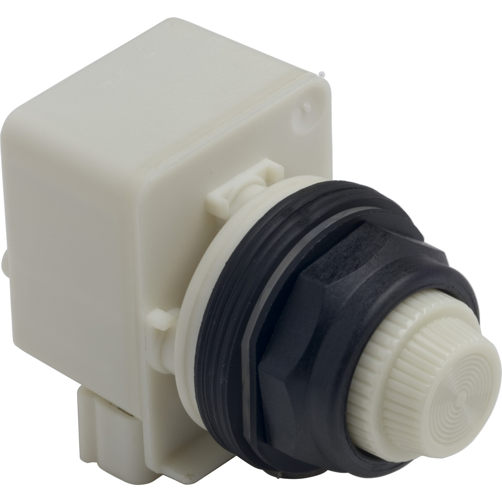 Mayer-DDS-Pilot light, Harmony 9001SK, plastic, polycarbonate, fresnel, white, 30mm, LED white, 24-28V-1