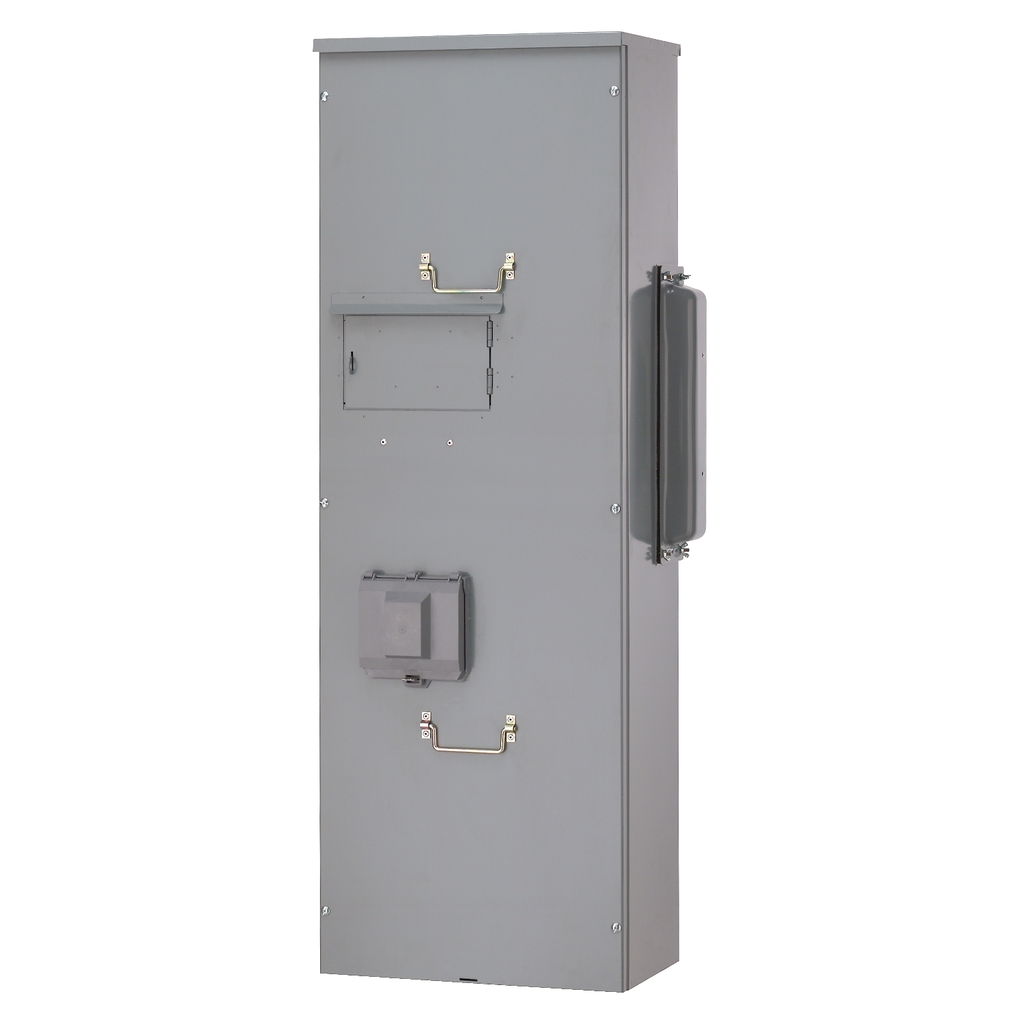 Mayer-DDS-Main fusible (Class T) switch unit, EZ Meter-Pak, 800A, 240VAC max, 3ph/4W, 800A bus, OH/UG, Type 3R-1