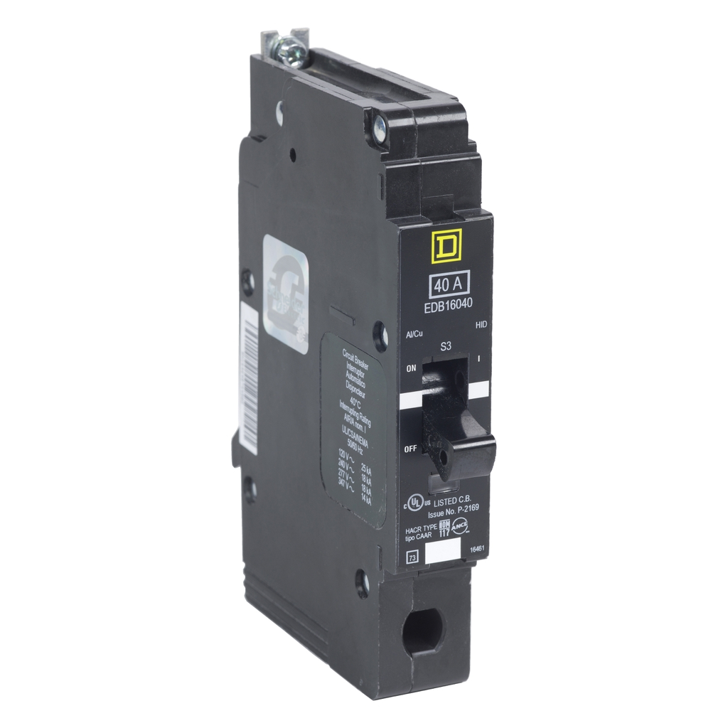 Mayer-DDS-Mini circuit breaker, E-Frame, 70A, 1 pole, 600Y/347VAC, 25kA max, bolt on [TAA]-1