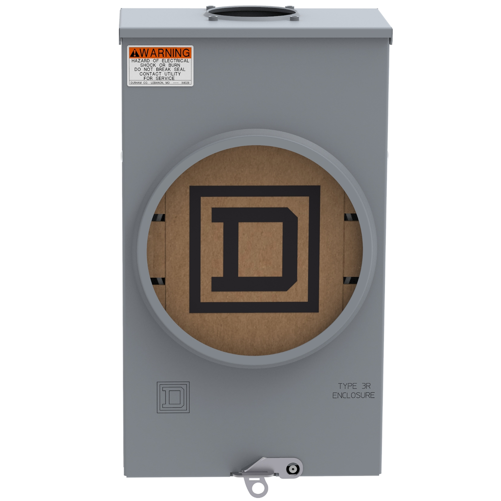 Mayer-DDS-Meter socket, ringless, 1 phase, 3 wire, 4 jaws, Series A, horn bypass, no jaw release-2