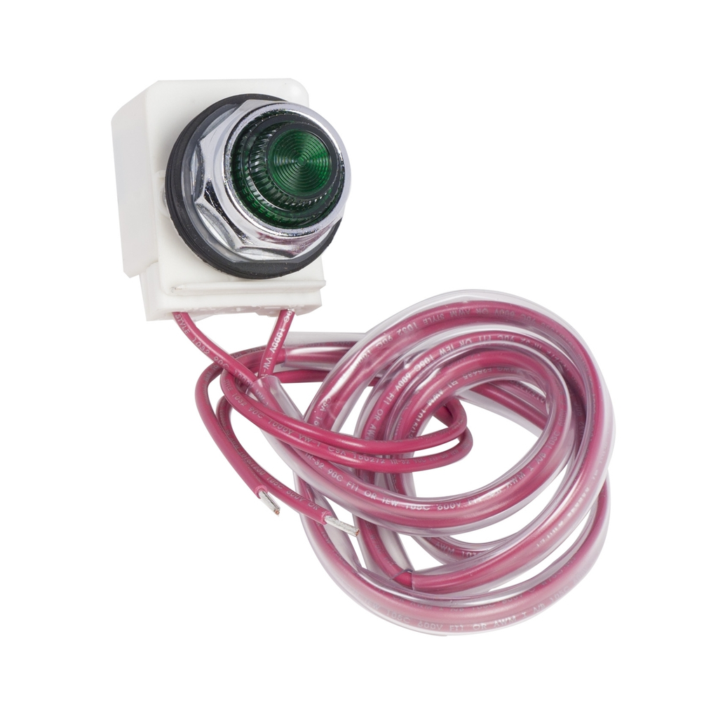 Mayer-DDS-NEMA Motor Starter and contactor, Type S, pilot light kit , LED, green, 120VAC 60Hz, NEMA size 00 to 7, Type 1/3R/12-1