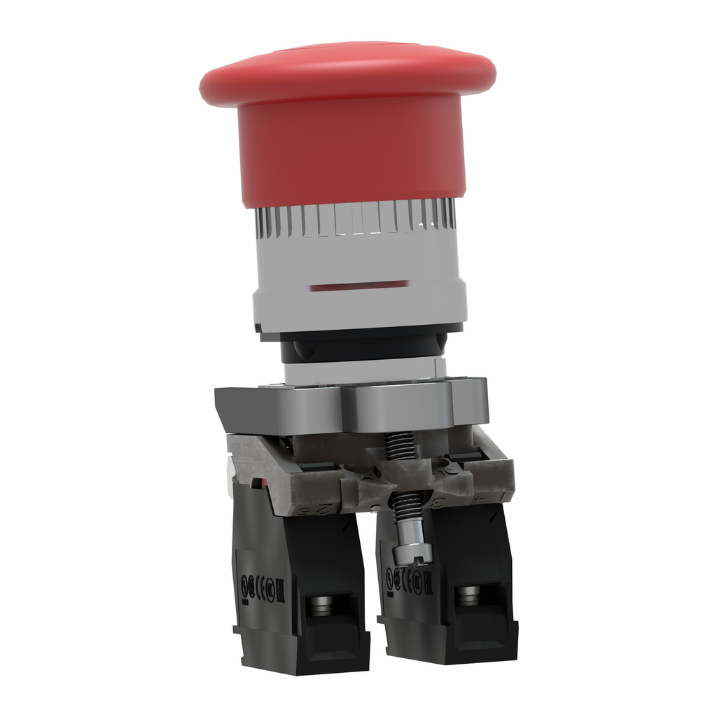 Mayer-DDS-Harmony, emergency stop, latching push pull, red, 40 mm, 1 NC and 1 NO-2