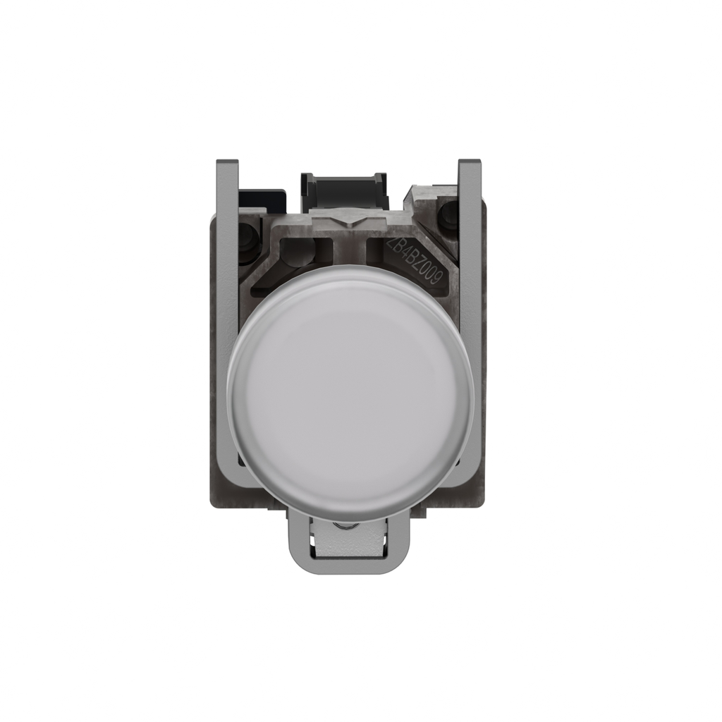 Mayer-DDS-Pilot light, Harmony XB4,metal, white, 22mm, universal LED, plain lens, 24V AC DC-2