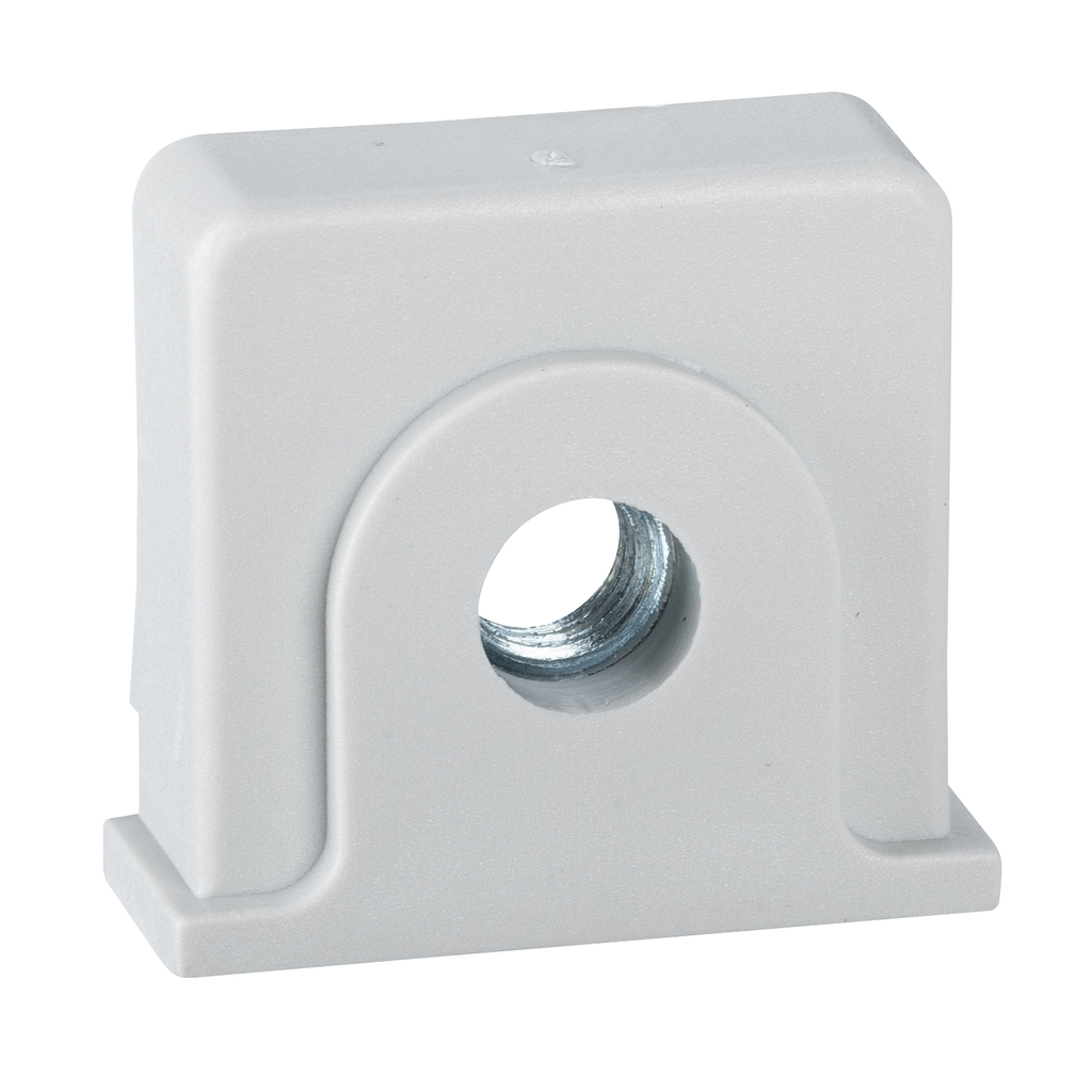 Mayer-DDS-plastic nut and M6 screw placed in the notches of PLM for DIN rail-1