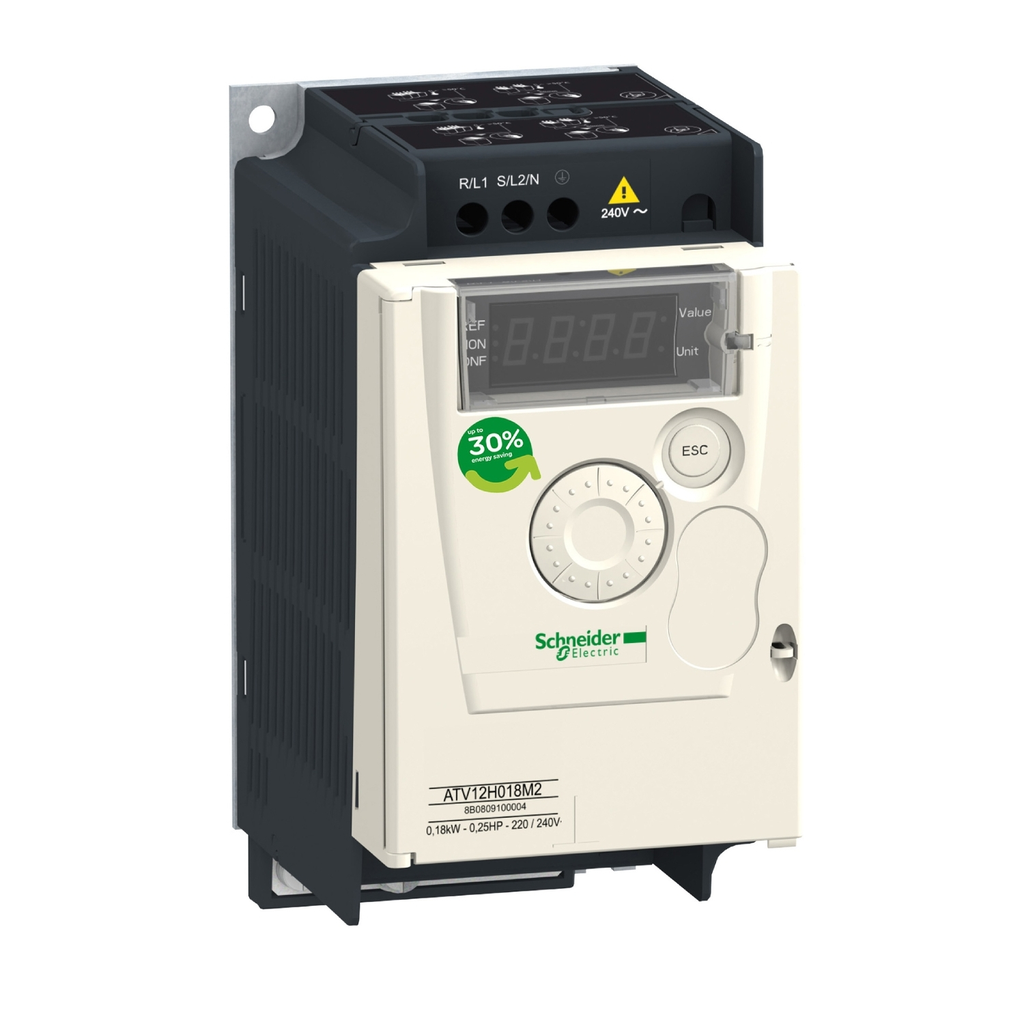 Mayer-DDS-variable speed drive, Altivar 12, 0.37kW, 0.55hp, 100 to 120V, 1 phase, on base plate-1