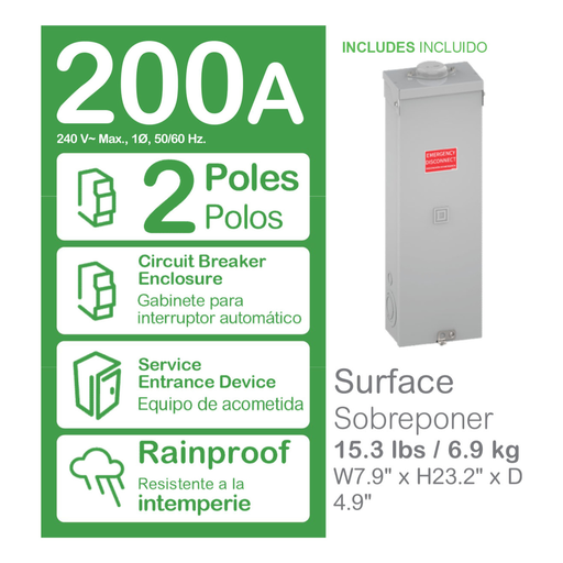 Mayer-DDS-Circuit breaker enclosure, PowerPacT Q, 70 to 200kA, 10 to 100kA AIR, NEMA 3R-2