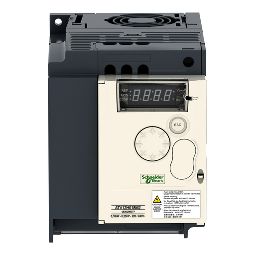 Mayer-DDS-variable speed drive, Altivar 12, 1.5kW, 2hp, 200 to 240V, 1 phase, with heat sink-2