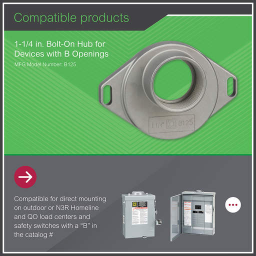 Mayer-DDS-Accessory, bolt-on hub, 1.25in, rainproof-2